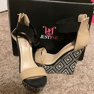 JustFab, Size 8 “Lika” wedge heel